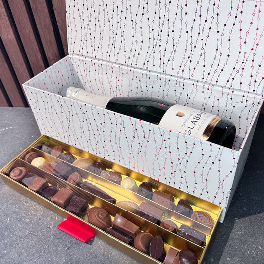 Coffret Crémant de Wallonie et chocolat Maoline